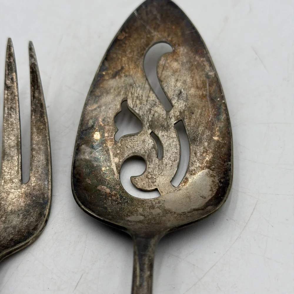 Vintage Lot Meriden Silver Plate Co. 6 piece Serving Set 1960's